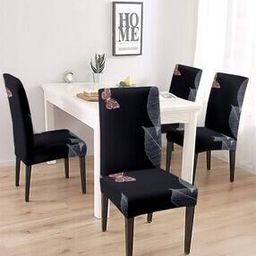 Pack of 4 Dining Chair Slip Covers Floral-image-36