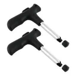 Set of 2 Stainless Steel Coconut Knife Openers-45