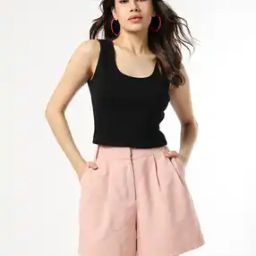 Women Fitted Sleeveless Round-Neck T-Shirt-image-24