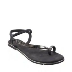 Embellished Toe-Ring Flat Sandals-image-90