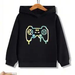 Boys Graphic Print Relaxed Fit Hoodie-image-99
