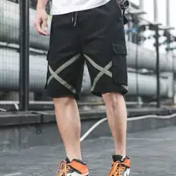 Men Regular Fit Cargo Shorts-picture-17