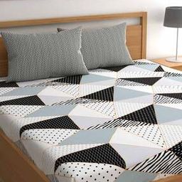 200 TC Geometric Print King Size Bedsheet-image-30