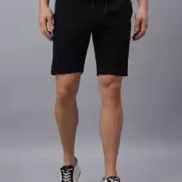Men Knit Lounge Shorts with Drawstrings Waist-image-50