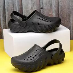 Men Perforated Slingback Clogs-7