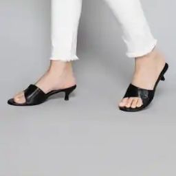 Women Slip-On Kitten Heeled Sandals-image-27