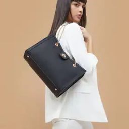 Women Shoulder Bag with Zip-Closure-47