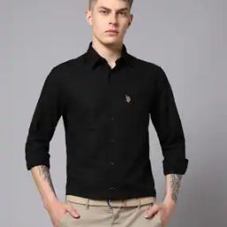 Men'S Solid Cotlin Full Sleeve Shirts-image-1