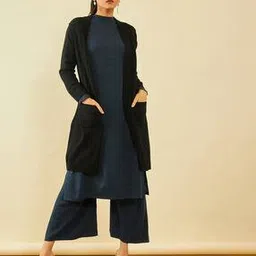 soch Knitted Shrug with Insert Pockets-picture-41