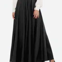 Women Flared Maxi Length Skirt-image-94