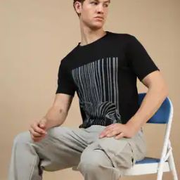 Men Graphic Print Regular Fit Crew-Neck T-Shirt-image-26