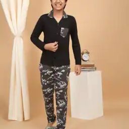 Boys Camouflage Print Pants & T-Shirt Set-image-91