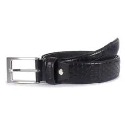 Croc Pattern Belt with Buckle Closure-image-7