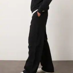 asos design Wide-Leg Track Pants with Insert Pockets-picture-28