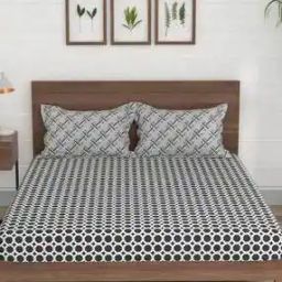 Morning Glory Cotton Fitted Bedsheet-image-61