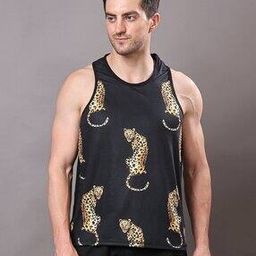 Men Printed Round-Neck Vest-image-59
