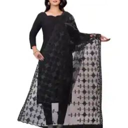 Women Embroidered Dupatta with Contrast Border-picture-17