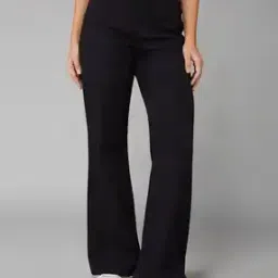 Women Flared Jeans with Insert Pockets-image-97