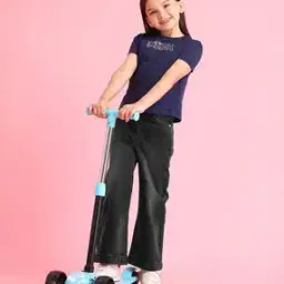 Girls Lightly Washed Relaxed Fit Jeans-image-58