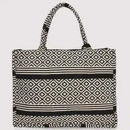 avaasa Women Geometric Print Tote Bag-picture-3