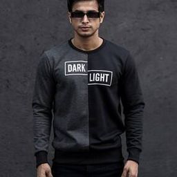 Men Colourblock Slim Fit Sweatshirt-image-91