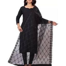 Women Embroidered Dupatta with Stitch Detail-picture-44