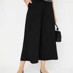 Mid Rise Straight Fit Palazzos-image-3
