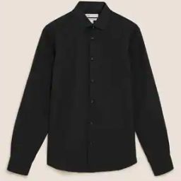 Cotton Shirt with Spread Collar-image-56