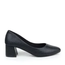Reptilian Pattern Chunky Heeled Shoes-picture-14