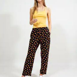 Women Printed Regular Fit Pyjamas with Insert Pockets-0