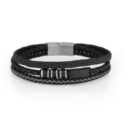Men Leather Bracelet     -image-89