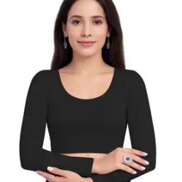 Women Slip-On Scoop-Neck Blouse-picture-28