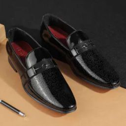 Men Formal Slip-On Shoes with Synthetic Fibre Upper-image-8