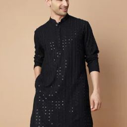 Men Embroidery Long Kurta-image-58