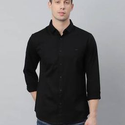 Spread Collar Slim Fit Shirt-image-49