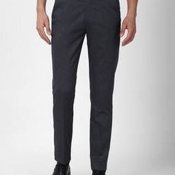Men Slim Fit Flat-Front Trousers-image-24