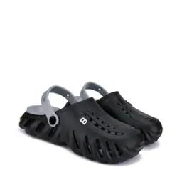 Men Perforated Slingback Clogs-image-3