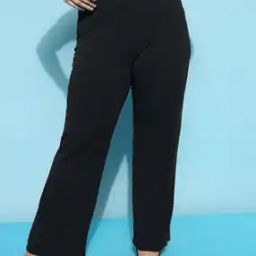 Women Flared Flat-Front Trousers-picture-15