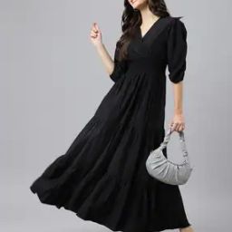 Women V-Neck Tiered Dress-picture-20