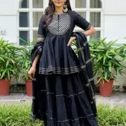 Women Flared Skirt with Elasticated Waist-29