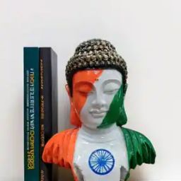 Tri Color Buddha Face-image-35