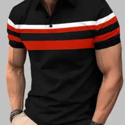 Men Striped Regular Fit Polo T-Shirt-image-55