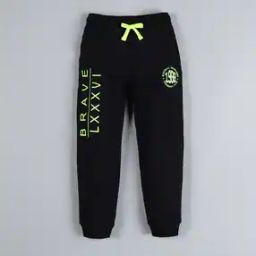 Boys Typographic Print Joggers with Insert Pockets-image-4