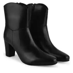 Women Heeled Ankle-Length Boots with Zip-Detail-picture-42