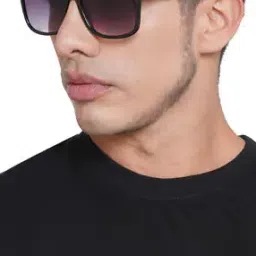 Men Grey Lens Black Wayfarer Sunglasses - CLSM001-image-53