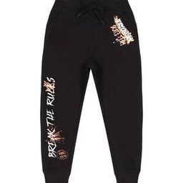 Boys Printed Joggers with Elasticated Waist-picture-10