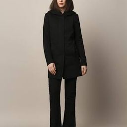 Women Regular Fit Longline Hooded Trench Jacket-image-7