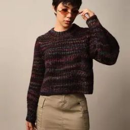 Women Knitted Round-Neck Pullover-image-33