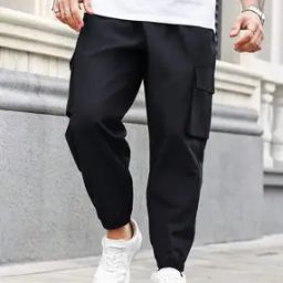 Men Patterned Joggers with Cargo Pockets-picture-29