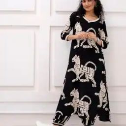 Women Printed Straight Kurta Set-30